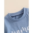 thumbnail image 6 of vera natura Baby Boys Summer Outfits Letter Embroidery Short Sleeves T-Shirt and Elastic Shorts Set for 2 Piece Clothes Set, 6 of 8