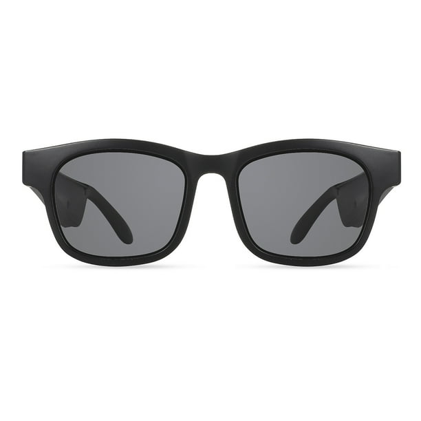 Gafas de sol Bluetooth Gafas de música inalámbricas Lente Auriculares abiertos portátiles con reducción de ruido al aire libre, Negro seitruly EL001497-01