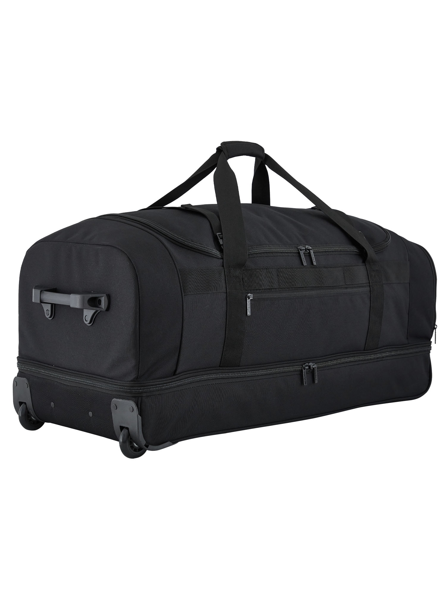Protege Everyday Journey Jumbo 36-inch Rolling Drop-Bottom Travel Duffel, Black