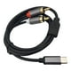 thumbnail image 4 of Cable auxiliar de tipo C a 2 RCA, cable adaptador de audio auxiliar estable y antiinterferencias. 2m, 4 of 9