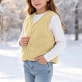 thumbnail image 6 of StSilkitty Boys Girls Fleece Vest Lightweight Sleeveless V Neck Button down Vests Coat Fall Winter Warm Outerwear, 6 of 8