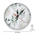 2D Flat Wall Clock Art Print, Silent Non Ticking Battery Operated ...