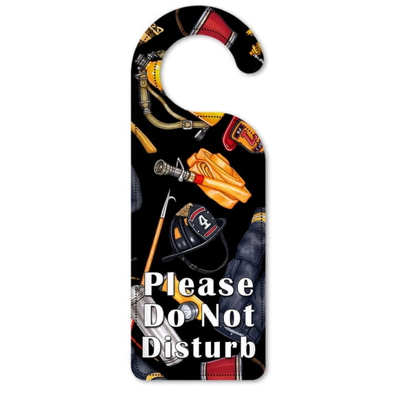 Do Not Disturb Door Knob Hanger Sign - Fire Dept - Image by Dan Morris