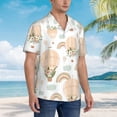 thumbnail image 4 of Haiem Air Balloon and Flower Printed Hawaiian Shirt for Men - Men’s Casual Beach Summer Shirts - Stretch Fabric with Modern Fit-Medium, 4 of 7