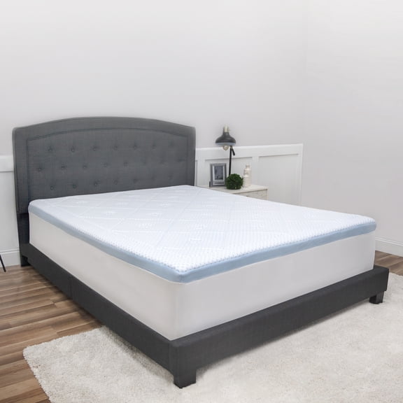 SensorCOOL 3-Inch Quilted Gel-Infused Memory Foam Bed Topper - Twin