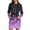 Purple, variant on Women's Long Sleeve Hooded Sweatshirt Dress with Cute Floral Print, Casual Dress with Side Pockets for Fall and Winter, Cozy and Fashionable Retro Style Hoodie Dress,Pink,L