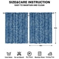 thumbnail image 2 of Boho Chic 2-Pack Kitchen Curtains - Abstract Floral Semi-Sheer Tier Curtains 42x54 Inch, Rod Pocket Farmhouse Window Panels, 2 of 2