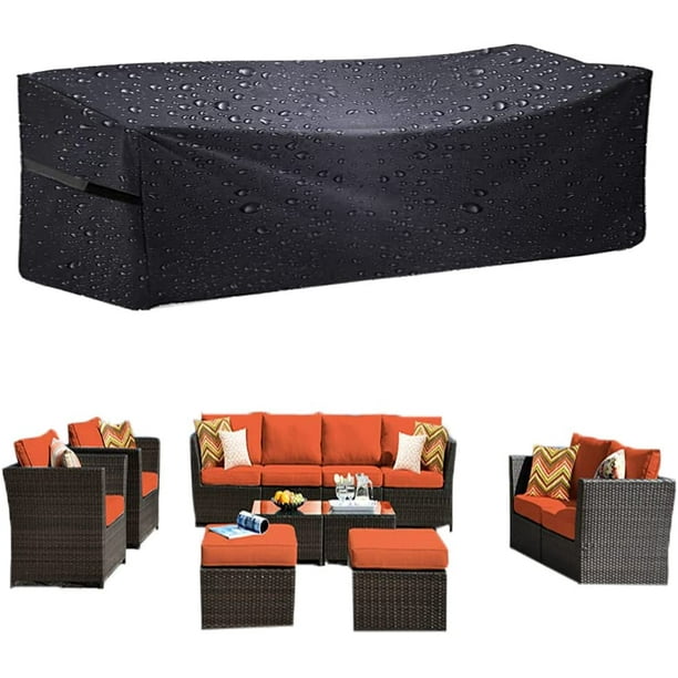 Bliifuu Patio Furniture Covers, 128" x 71" x 28" Outdoor Furniture Set