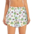thumbnail image 2 of Balery Frog Wear Chef Hat Pantalones cortos deportivos para mujer con forro y dos bolsillos, elásticos, para entrenamiento, gimnasio, yoga-XX-Large, 2 of 7
