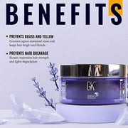 GK HAIR Global Keratin Lavender Bombshell Masque (7.05 Fl Oz/200 g) Semi-Permanent Long Lasting Hair Toning Color Pigments Moisturizing Styling and Coloring Mask for All Hair Types Unisex