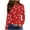 #0400-Red, variant on Uootdi Valentine's Day Sweatshirt for Women Cute Love Heart Graphic Crewneck Long Sleeve Pullover Colorful Holiday Romantic Tee Tops Gift