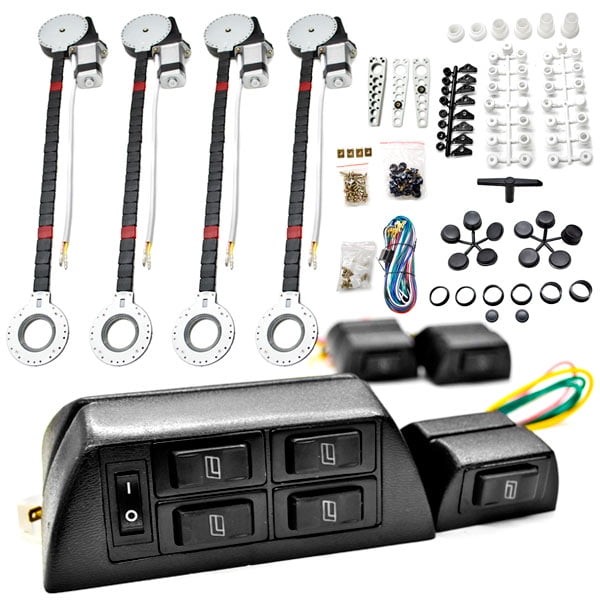 Biltek 4x Car Window Automatic Power Kit Electric Roll Up Compatible