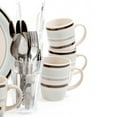 thumbnail image 5 of Gibson Deluxe Essentials 32 Piecess Dinnerware Combo Set-Blue, 5 of 6