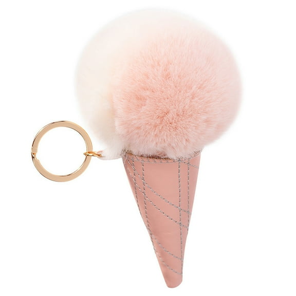 FRCOLOR Ice Cream Shaped Keychain Cute Keychain Decor Keyring Ice Cream Keychain Bag Hanging Decor