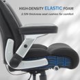 thumbnail image 5 of Ergonomic Office Chair,500lbs Office Chair With Adjustable Lumbar Support With Flip-up Armrest And Wider Seat Ergonomic Leather Chair Breathable With Quiet Rubber Wheels, 5 of 8