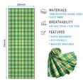 thumbnail image 2 of Green Yellow Checkerboard Checkered Pattern Hot Yoga Mat Towel Non Slip for Hot Yoga - Quick-Drying Yoga Mat Cover with 4 Corner Pockets with Travel Bag - Hot Yoga Towel Non Slip 70"x26", 2 of 6