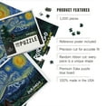 thumbnail image 3 of Lantern Press 1000 Piece Jigsaw Puzzle, Durango, Colorado, Bigfoot, Starry Night, 3 of 5