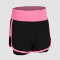 thumbnail image 2 of Women Running Shorts 2-in-1 Wide Waistband Coverage Layer Compression Liner, 2 of 8