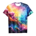 thumbnail image 3 of Girls Shirts Size 12-13 Girls Shirt Cute Shirt Girl's Short Sleeve Crew Neck Fancy T Shirt Top Teenager Girls 3D Print Glitter Tops for Carnival 7217, 3 of 3