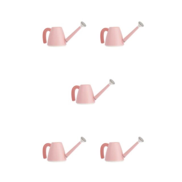 Transemion Watering Pot For Precise Plant Nourishment - Resistant To Impact And Built To Last High-capacity 1.8Lpink 5Set