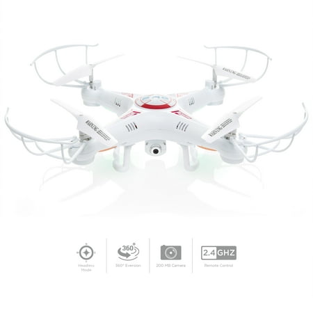 Best Choice Products RC 6-Axis Quadcopter Flying Drone Toy With Gyro and Camera Remote Control LED (Best Drone Flight Time)