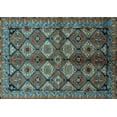 thumbnail image 1 of Ahgly Company Indoor Rectangle Oriental Light Blue Industrial Area Rugs, 2' x 5', 1 of 4