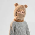 thumbnail image 7 of Boys Girls Kids' 3-in-1 Winter Hat Cute Cartoon Fleece Fuzzy Knit Beanie with Face Cover & Scarf, Cold Weather & Outdoor Activities 4-14Y, 7 of 7