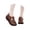 A-Brown106, variant on Womens Fisherman Sandals Minimalist Breathable Durable Closed Toe Hook Loop Footbed Cutout Sandals Summer Walking Sandals