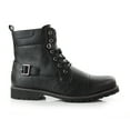 thumbnail image 2 of Polar Fox Fabian MPX808006F Mens Fur Lined Leather Cap-Toe Winter Boots, in Black, Men's Size 9, 2 of 7