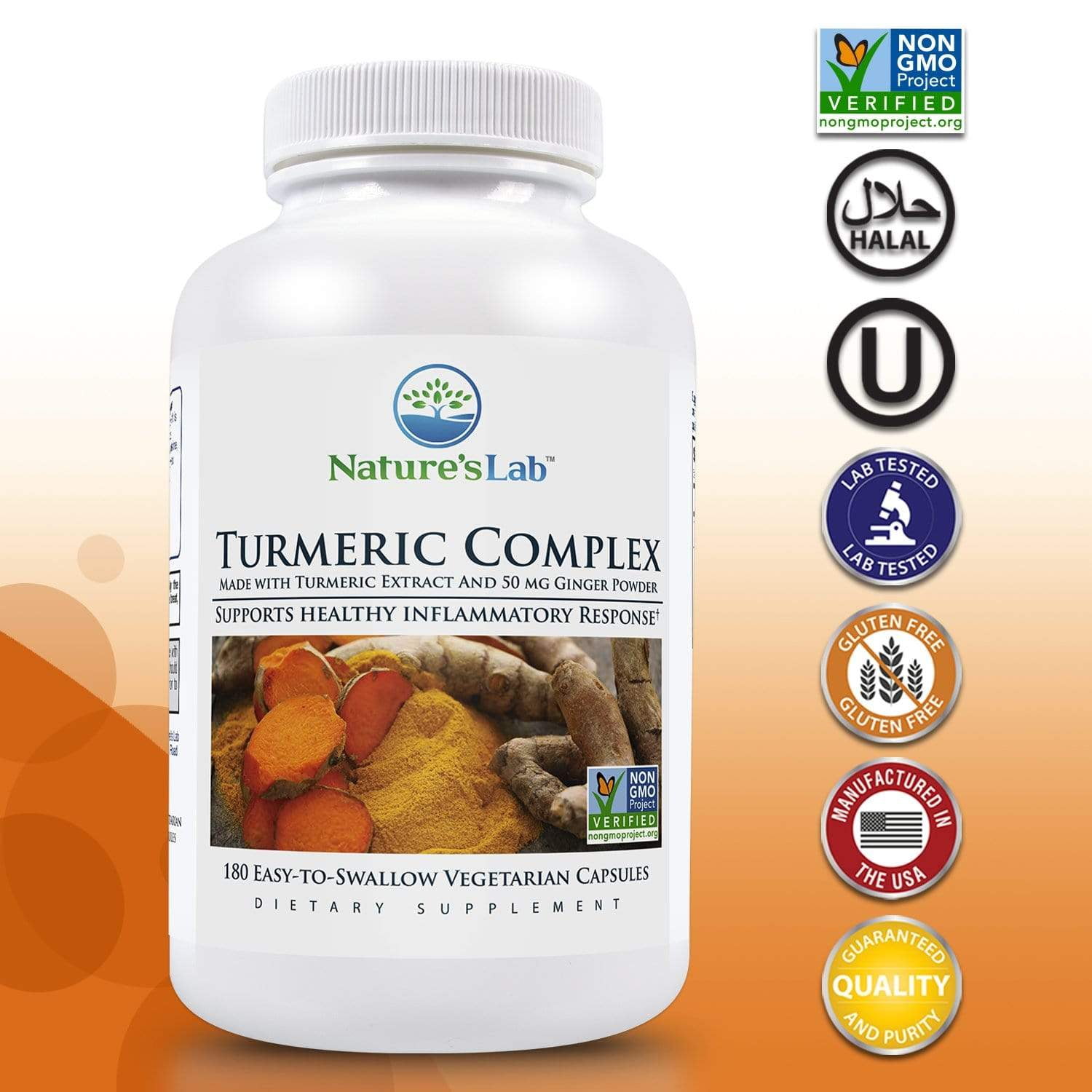 Nature's Lab Turmeric Complex 180 capsules
