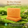 thumbnail image 3 of OrientLeaf Kojic Acid Soap with African Net Sponge, Handmade Turmeric Kojic Acid Soap Bar for Face & Body with Glycerin, Olive Oil, and Collagen for Men & Women, 4 oz × 2 Bars, 3 of 8
