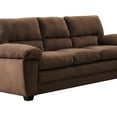 thumbnail image 7 of AC Pacific Contemporary Polyester Soft Velvet Upholstery Standard Sofa, Walnut Brown, 7 of 7