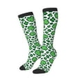 thumbnail image 2 of Fotbe Leopard print St. Patrick's Day print Women's Men's Novelty Crew Socks Cotton Socks Knee High Socks for Walking,Running,Nurses,Pregnancy, 2 of 9