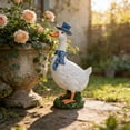 thumbnail image 4 of Couple Porch Goose Statue, 2 Pack 8" Tall Animal Goose Figurine for Patio, Balcony, Front Door Decor, Outdoor Lawn Garden Decoration, Gift for Women Men, 4 of 7