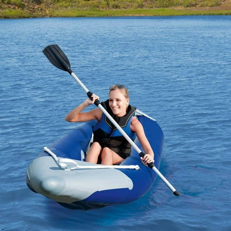 Ozark Trail 1-Person Bolt Inflatable Kayak with Dual-Bladed Oar, Pump and Carry