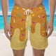 thumbnail image 1 of WILLBEST Pantalones Cortos Casuales para Hombre, Ideales para Nadar En La Playa y Hacer Ejercicio, con Un Elegante Diseño con Cordones y Estampado de Hielo Derretido para Cualquier Temporada., 1 of 5