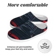 thumbnail image 6 of Disketp Red Black Eastern Panda Warrior Women's Men's Slippers Plush Slip-On House Slipper for Winter Indoor Soft Cushion Non-slip Fluffy Slides Slippers-37/38, 6 of 7