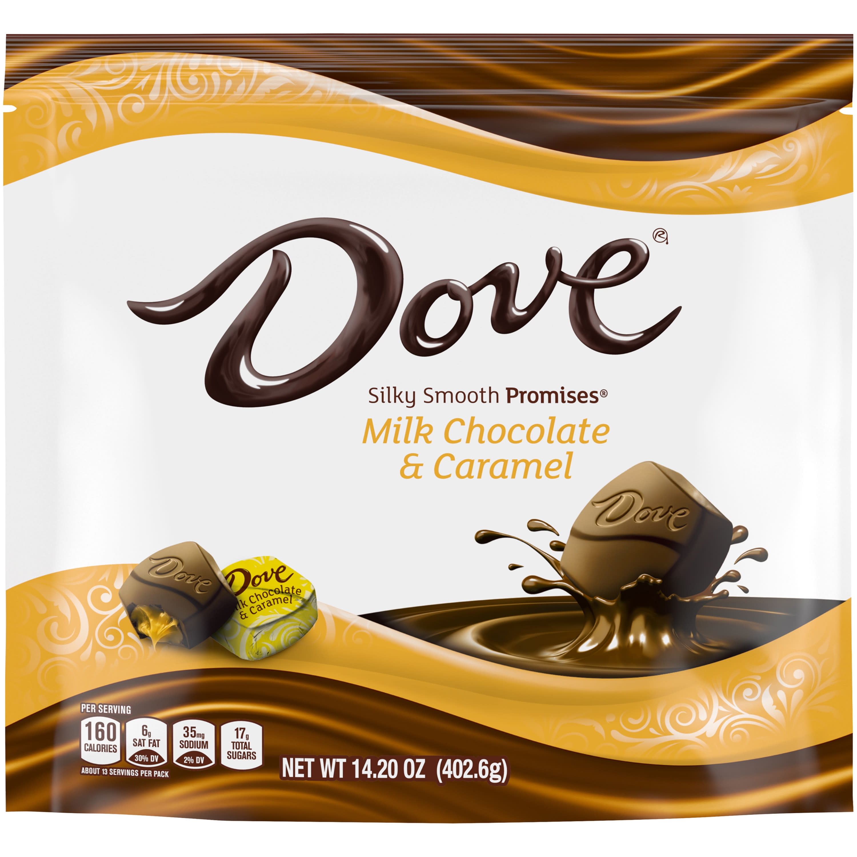Dove Promises Milk Chocolate Caramel Candy - 14.2 oz Bag