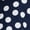 Large Dot Navy, variant on Women's Cotton Scalloped Edge Blouse with Short Sleeves, Sizes XS-XXXL