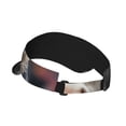 thumbnail image 2 of Daiia Surrealist Cow Pattern Sport Sun Visor Hats Visor Cap Adjustable Empty Top Baseball Cap Cotton Ball Caps for Women and Men, 2 of 7