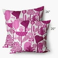 thumbnail image 3 of Simply Daisy 26 in x 26 in Scandinavian Pink Polyester Throw Pillow, 3 of 3