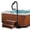 57", variant on M optimized 600 LBS Hot Tub Handrail with LED Light, 360° Rotatable Spa Side Handrail with 35"～57" Adjustable Height, Hot Tub Hand Rail with Slide-Under Base and Non-Slip Grip for Indoor & Outdoor