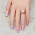 thumbnail image 2 of HOOUN Gorgeous 925 Silver Wedding Set Rings for Women White Opal Ring Size 6-10-10-Opal#1, 2 of 3