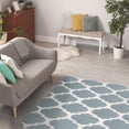 thumbnail image 4 of MAINSTAYS 48"x66" Light blue and White Tufted Sanborn Shag Rug, 4 of 5