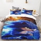 thumbnail image 3 of Funda nórdica 3D exquisita caricatura Sonic Anime patrón impresión digital juego de cama edredón cama jóvenes niños niñas niños regalo, 3 of 4