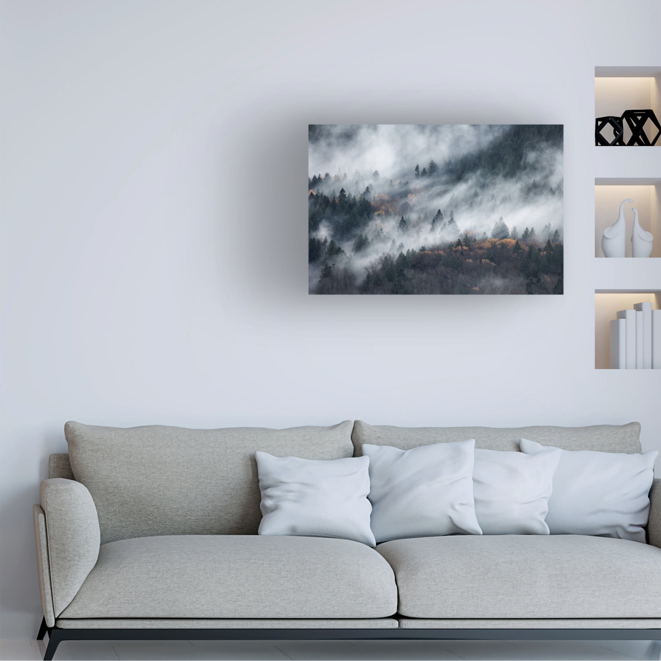 Trademark Fine Art Tomomi Yamada A Path Of The Fog Canvas Wall Art