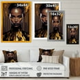 thumbnail image 4 of Designart Sensual Liquid Gold Woman III Framed Wall Art, 4 of 5