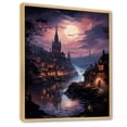 thumbnail image 2 of Designart "Castles Twilight Deep I" Cityscapes Floater Framed Canvas Print, 2 of 7