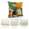 thumbnail image 4 of Creowell Boho Spring Throw Pillow Covers 18x18 Inch,Colorful Geometric Cushion Covers,Modern Home Decoration Pillow Cases,Rainbow Square Cushion Cases, 4 of 5