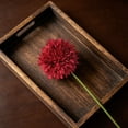 thumbnail image 6 of HonestMatter Faux Dandelion Flowers, Round Spherical Artificial Floral for Vase, Realistic Silk Home Decor for Living Room Table Centerpieces, Red, 1 Piece, 6 of 7